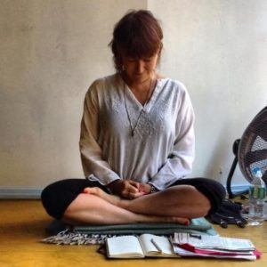 meditating before class, 2013(photo by John O'Connor)