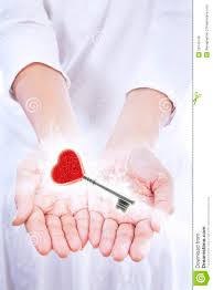 hands holding key
